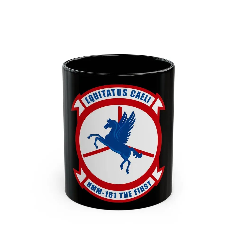 HMM 161 (USMC) Black Coffee Mug 11oz - Go Mug Yourself