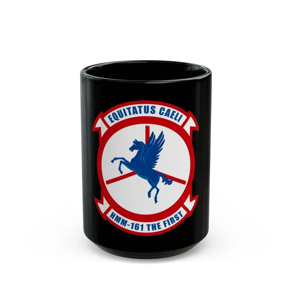 HMM 161 (USMC) Black Coffee Mug 15oz - Go Mug Yourself