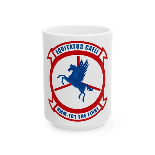 HMM 161 (USMC) White Coffee Mug-15oz-Go Mug Yourself