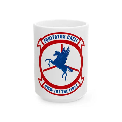 HMM 161 (USMC) White Coffee Mug 15oz - Go Mug Yourself