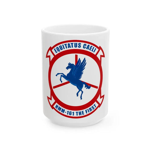 HMM 161 (USMC) White Coffee Mug 15oz - Go Mug Yourself