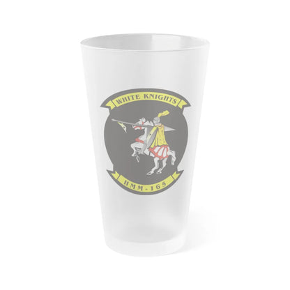 HMM 165 (USMC) Frosted Pint Glass 16oz-Go Mug Yourself