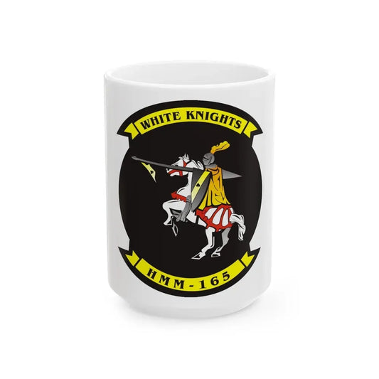 HMM 165 (USMC) White Coffee Mug 15oz - Go Mug Yourself