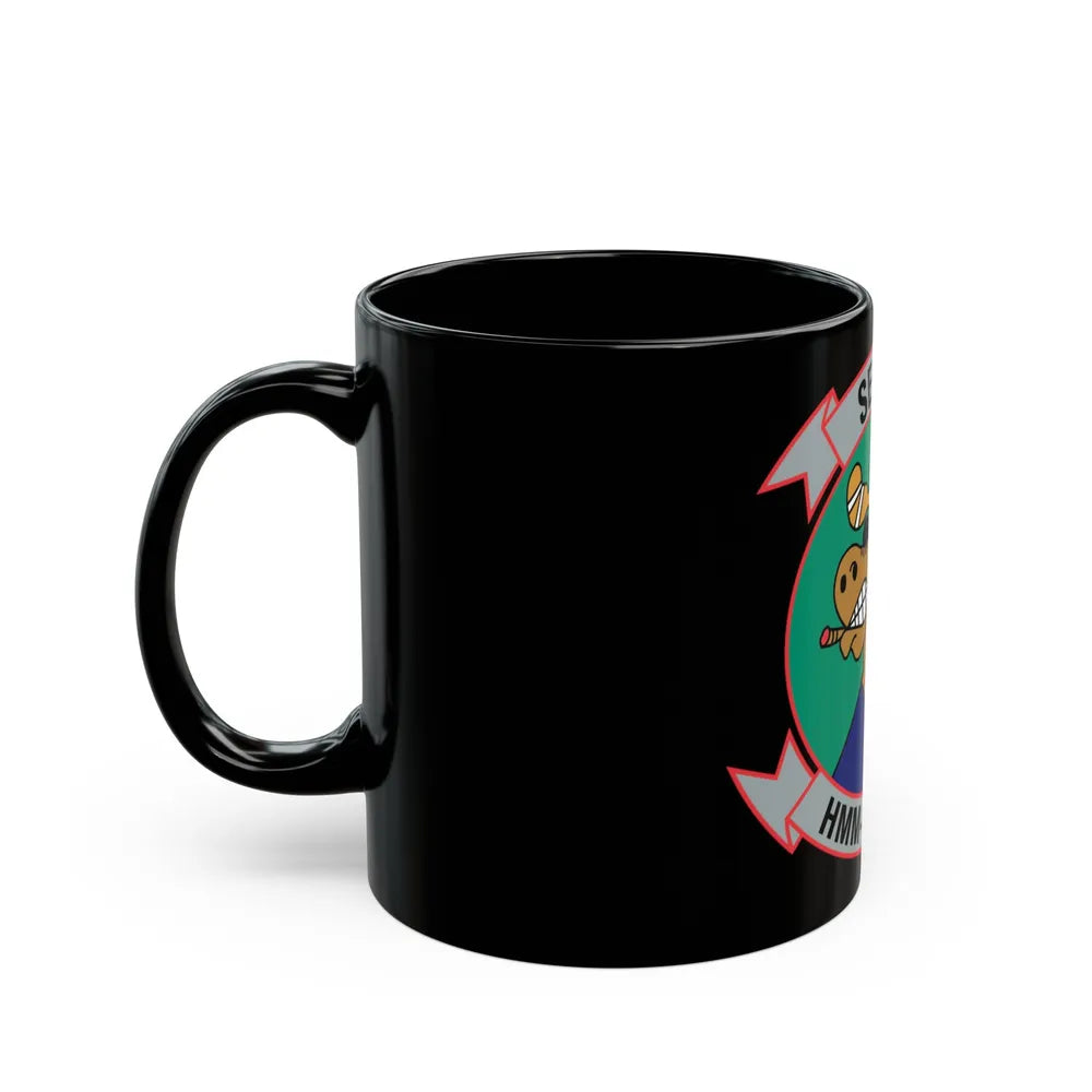 HMM 166 2 (USMC) Black Coffee Mug-Go Mug Yourself