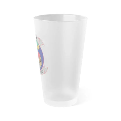 HMM 166 2 (USMC) Frosted Pint Glass 16oz - Go Mug Yourself