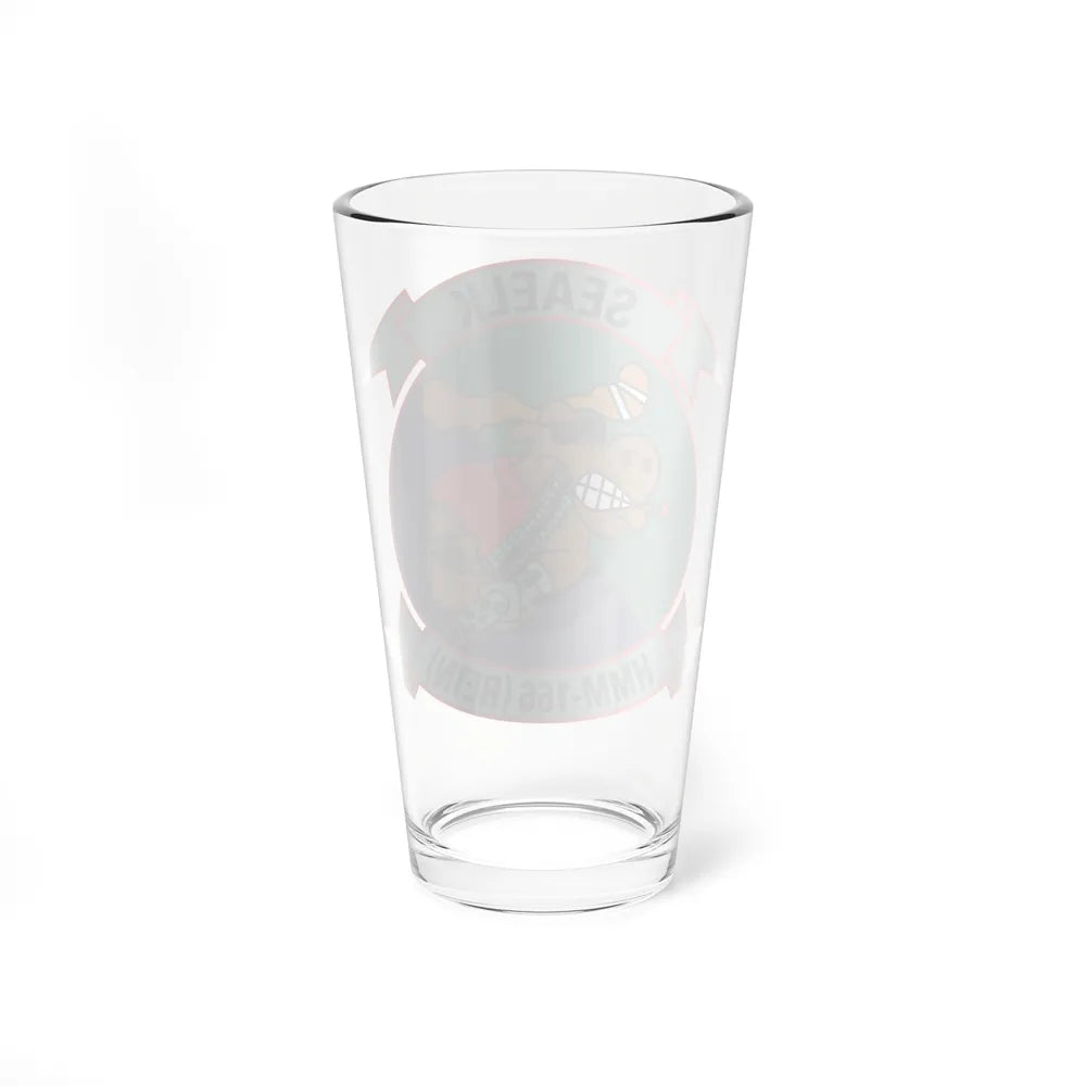 HMM 166 2 (USMC) Pint Glass 16oz-Go Mug Yourself