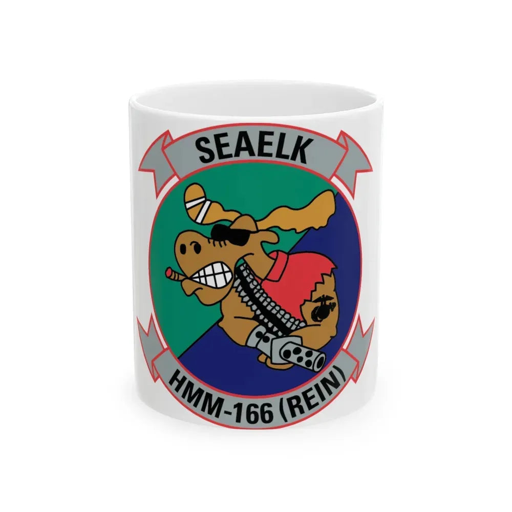 HMM 166 2 (USMC) White Coffee Mug 11oz - Go Mug Yourself