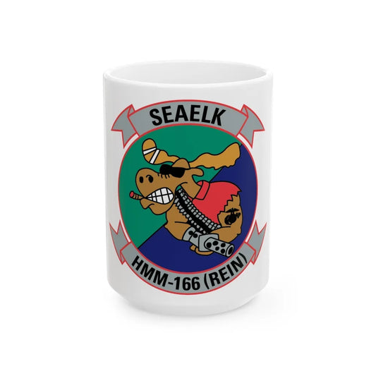 HMM 166 2 (USMC) White Coffee Mug-15oz-Go Mug Yourself