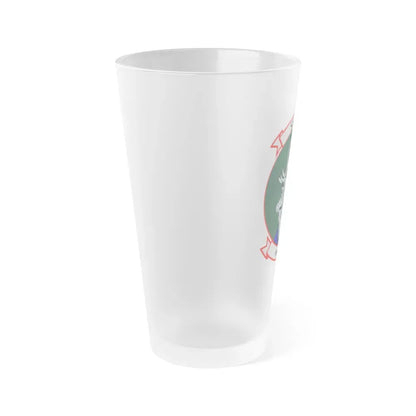 HMM 166 (USMC) Frosted Pint Glass 16oz - Go Mug Yourself