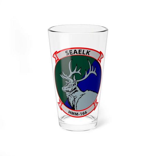 HMM 166 (USMC) Pint Glass 16oz-16oz-Go Mug Yourself