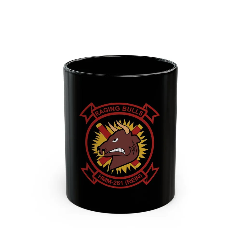 HMM 261 1 (USMC) Black Coffee Mug-11oz-Go Mug Yourself