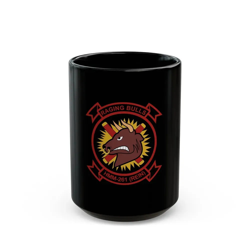 HMM 261 1 (USMC) Black Coffee Mug 15oz - Go Mug Yourself
