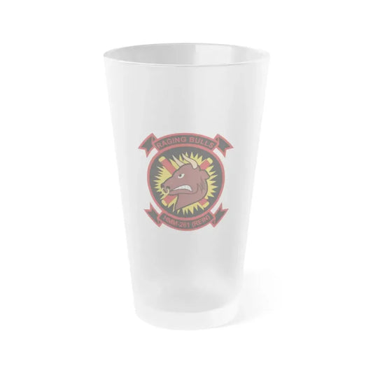 HMM 261 1 (USMC) Frosted Pint Glass 16oz Default Title - Go Mug Yourself