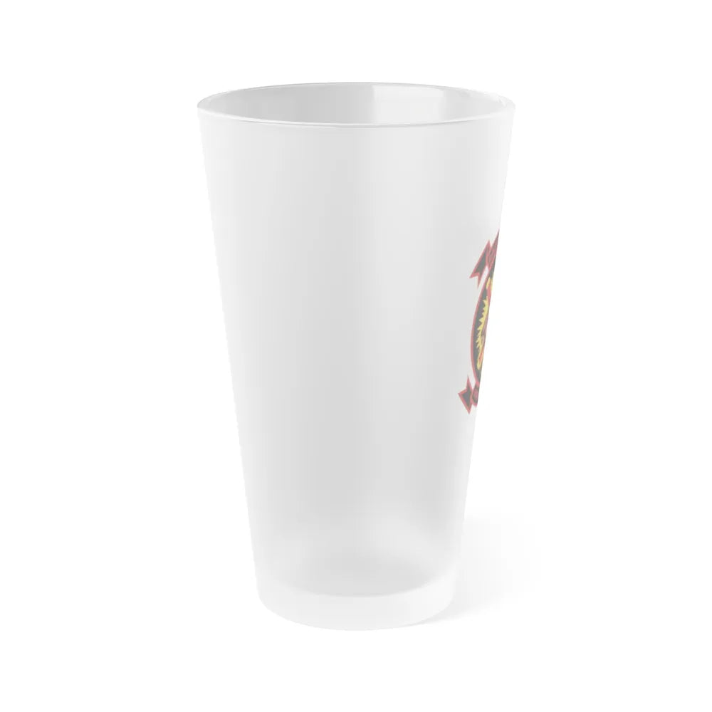 HMM 261 1 (USMC) Frosted Pint Glass 16oz-Go Mug Yourself