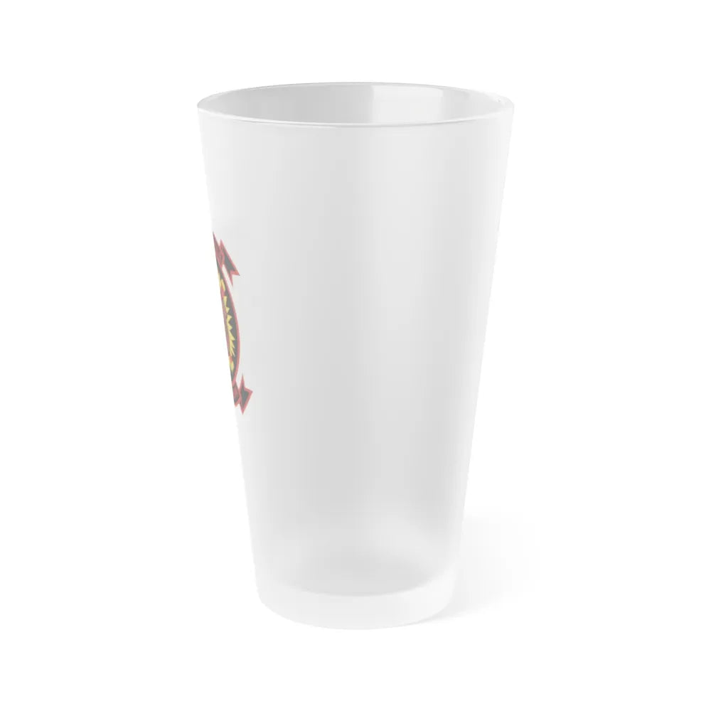 HMM 261 1 (USMC) Frosted Pint Glass 16oz-Go Mug Yourself