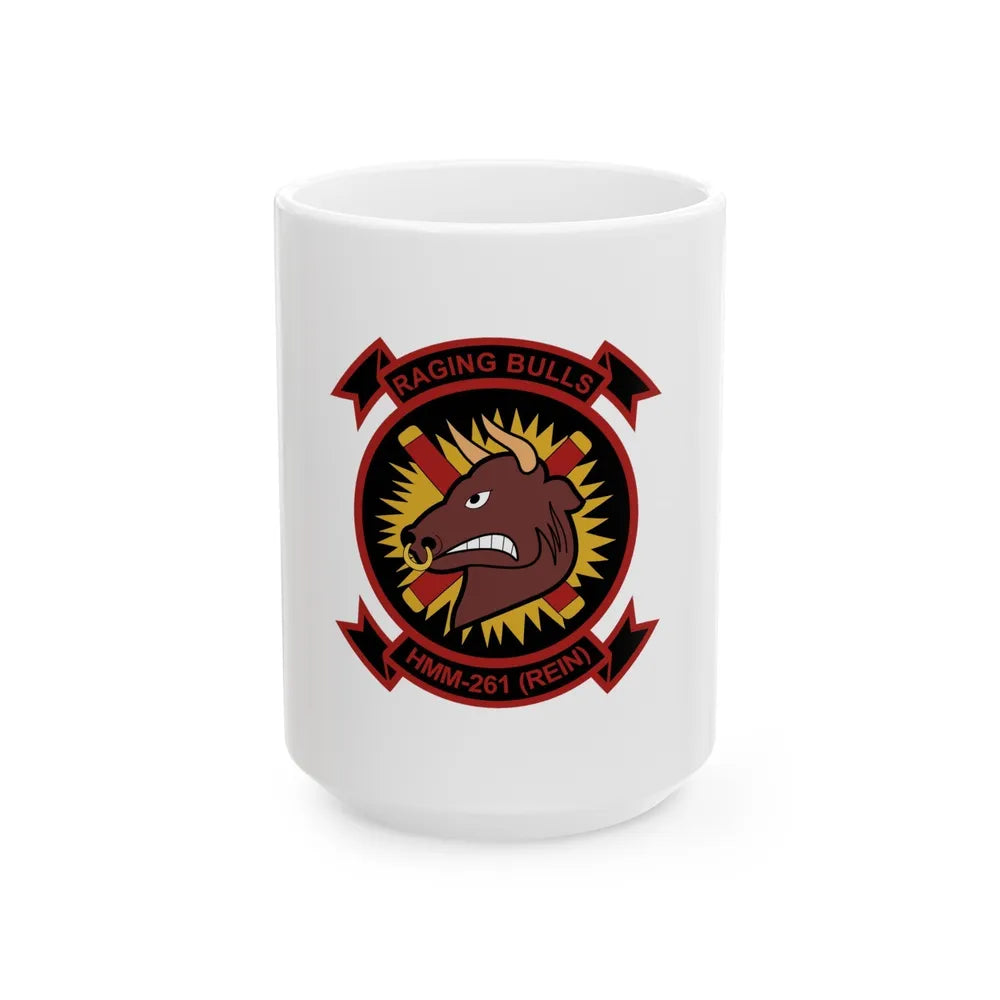 HMM 261 1 (USMC) White Coffee Mug-15oz-Go Mug Yourself