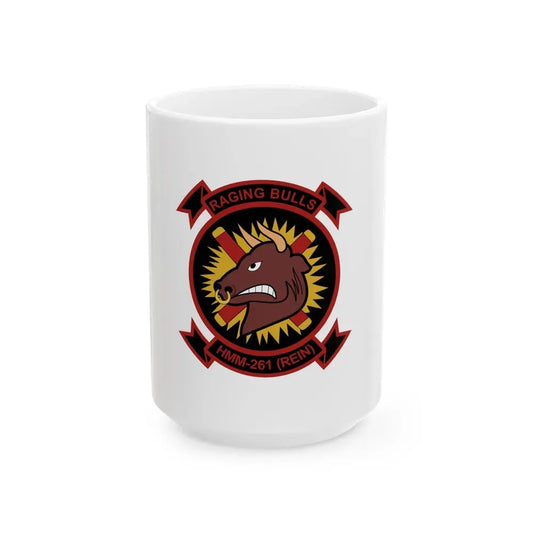 HMM 261 1 (USMC) White Coffee Mug 15oz - Go Mug Yourself