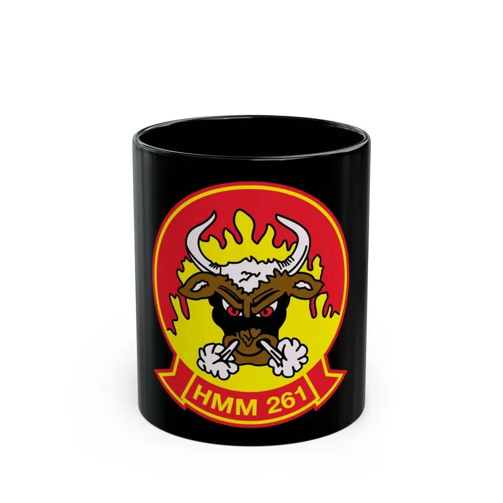HMM 261 (USMC) Black Coffee Mug 11oz - Go Mug Yourself