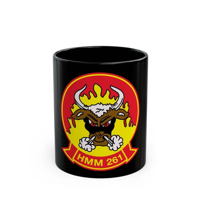 HMM 261 (USMC) Black Coffee Mug 11oz - Go Mug Yourself