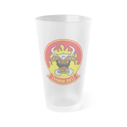 HMM 261 (USMC) Frosted Pint Glass 16oz Default Title - Go Mug Yourself