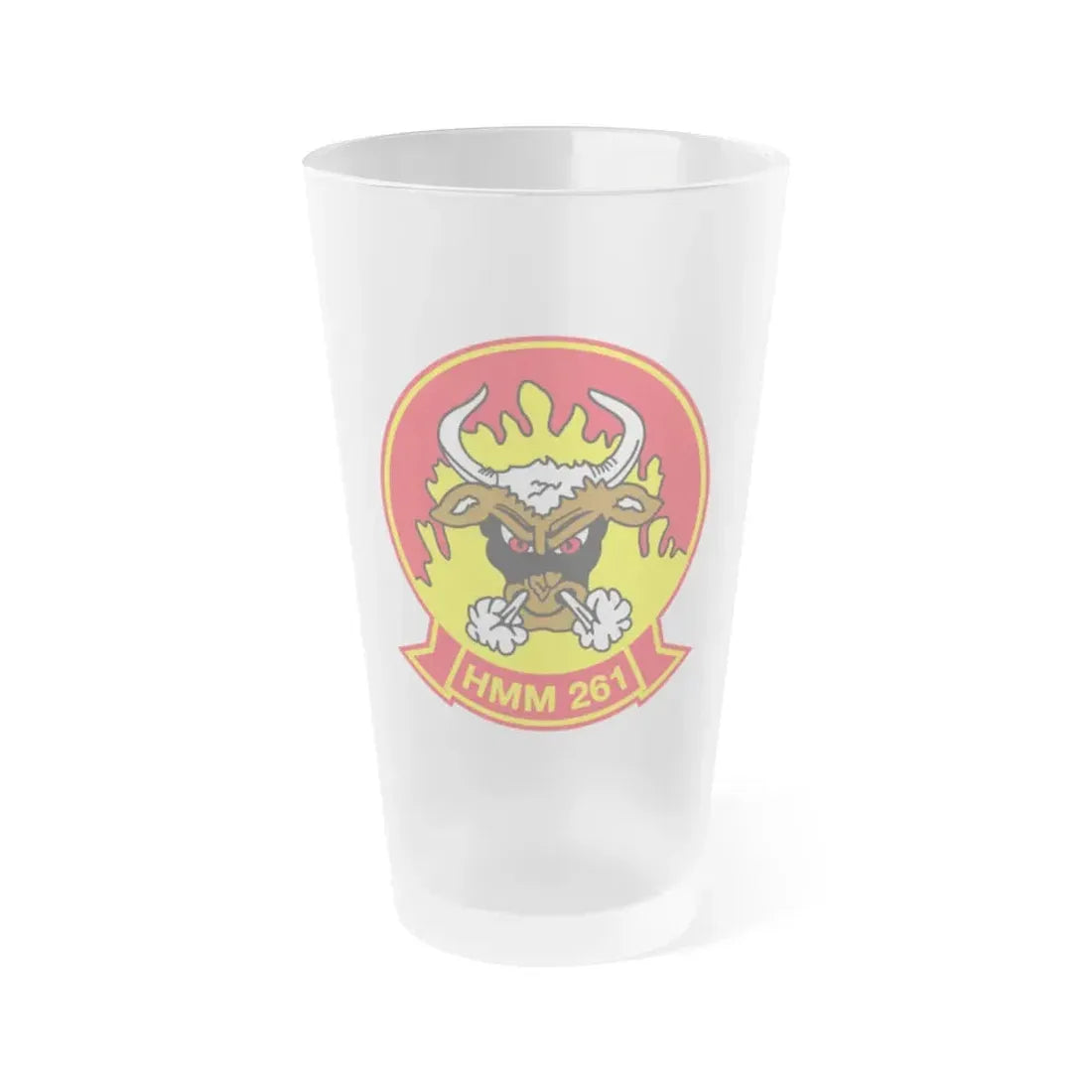 HMM 261 (USMC) Frosted Pint Glass 16oz Default Title - Go Mug Yourself