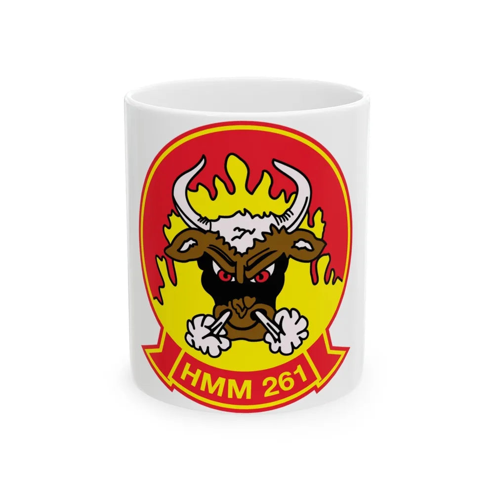 HMM 261 (USMC) White Coffee Mug-11oz-Go Mug Yourself