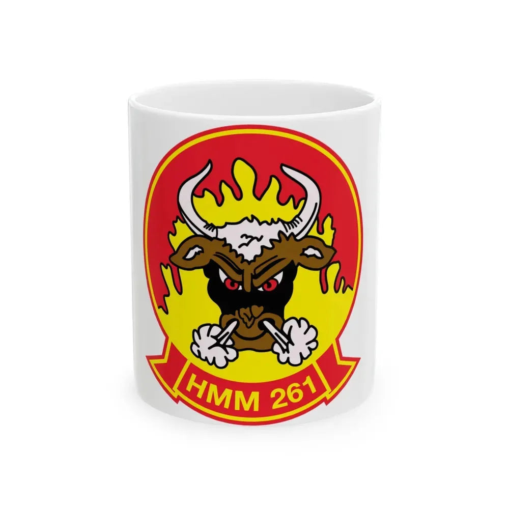 HMM 261 (USMC) White Coffee Mug 11oz - Go Mug Yourself