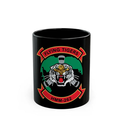 HMM 262 Flying Tigers (USMC) Black Coffee Mug 11oz - Go Mug Yourself