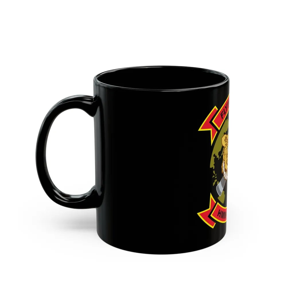 HMM 262 REIN (USMC) Black Coffee Mug-Go Mug Yourself