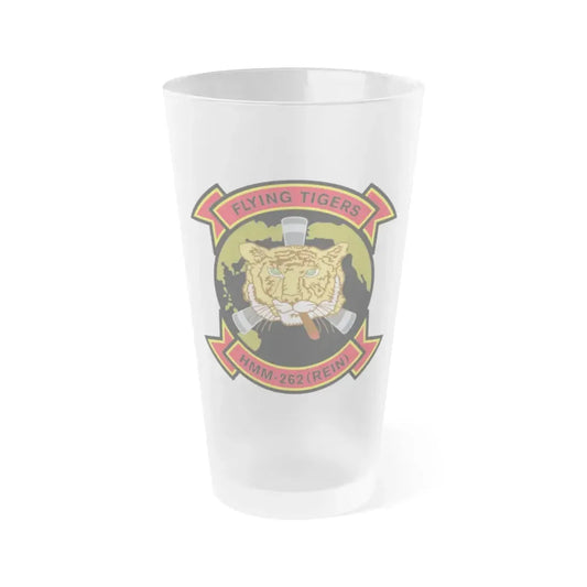 HMM 262 REIN (USMC) Frosted Pint Glass 16oz Default Title - Go Mug Yourself
