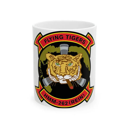 HMM 262 REIN (USMC) White Coffee Mug 11oz - Go Mug Yourself