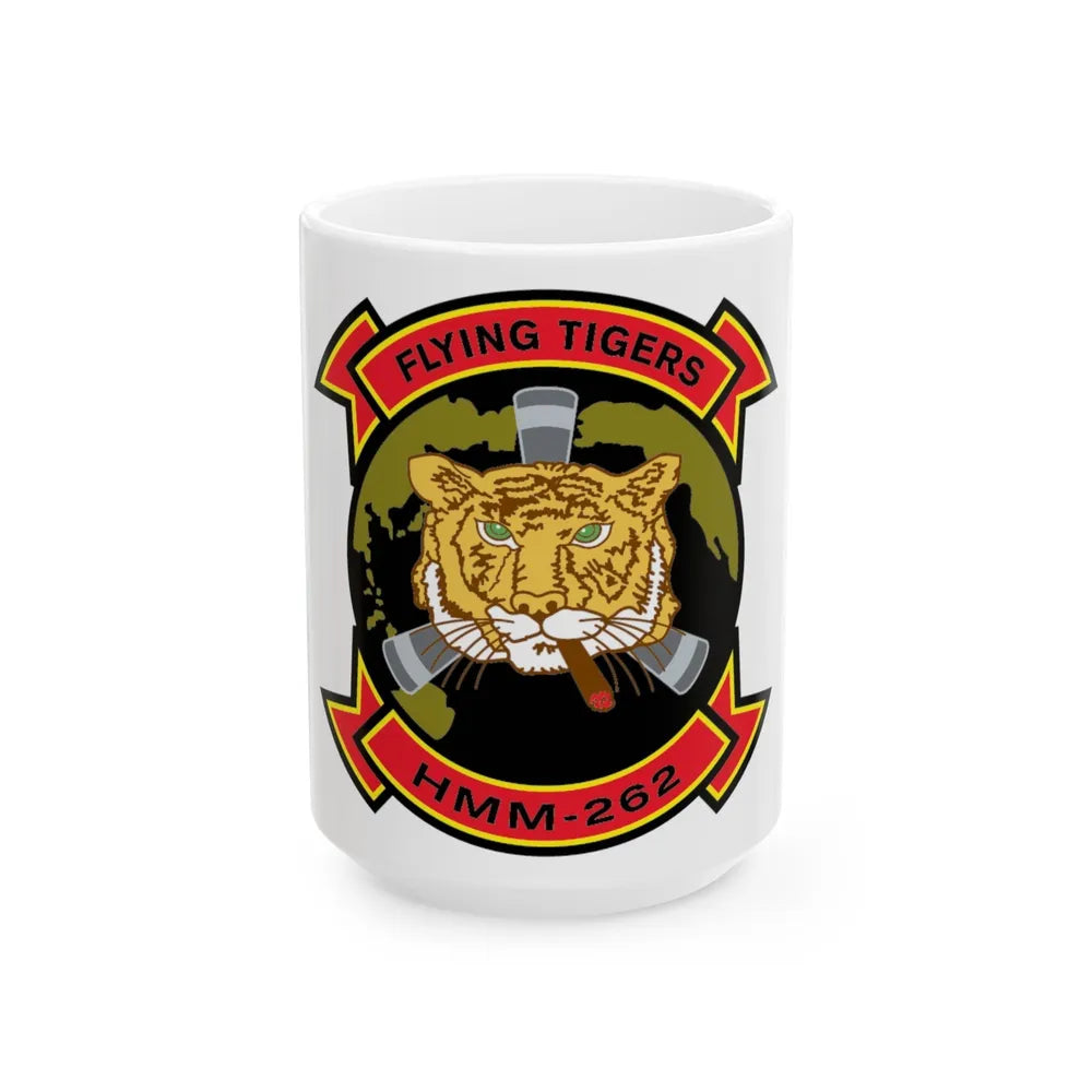 HMM 262 (USMC) White Coffee Mug-15oz-Go Mug Yourself