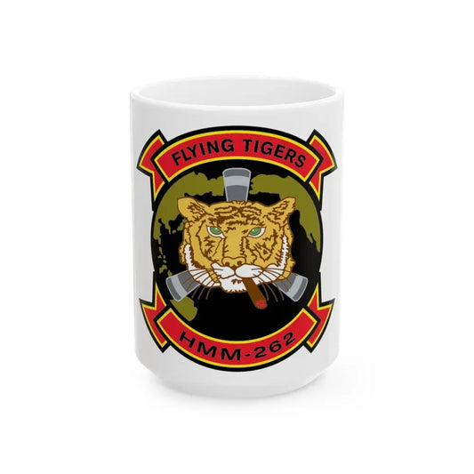 HMM 262 (USMC) White Coffee Mug 15oz - Go Mug Yourself