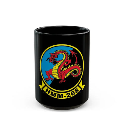 HMM 268 alt (USMC) Black Coffee Mug 15oz - Go Mug Yourself