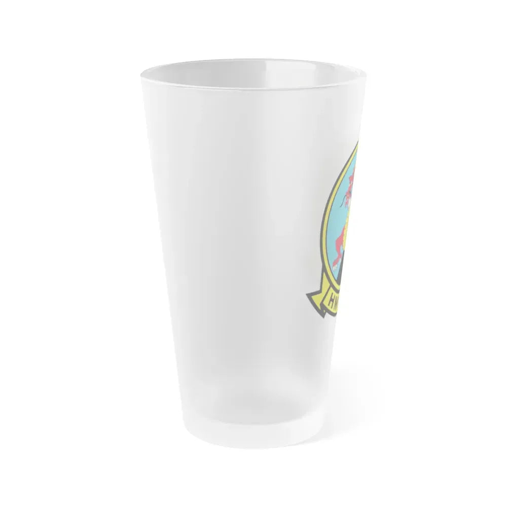 HMM 268 alt (USMC) Frosted Pint Glass 16oz - Go Mug Yourself