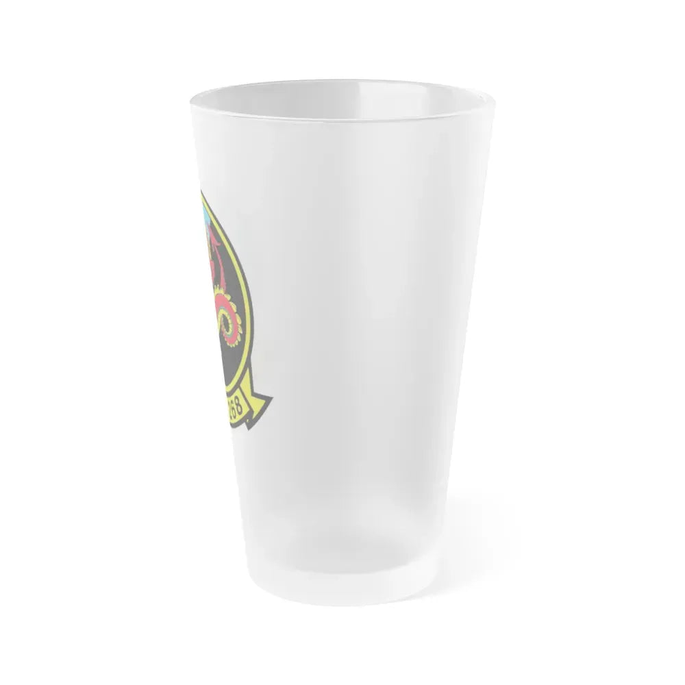 HMM 268 alt (USMC) Frosted Pint Glass 16oz - Go Mug Yourself