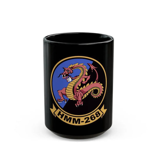 HMM 268 (USMC) Black Coffee Mug 15oz - Go Mug Yourself