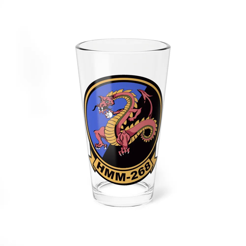 HMM 268 (USMC) Pint Glass 16oz-16oz-Go Mug Yourself