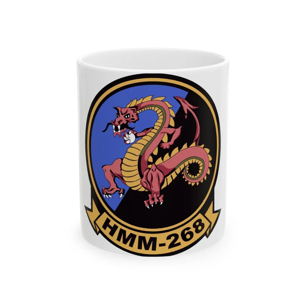 HMM 268 (USMC) White Coffee Mug-11oz-Go Mug Yourself