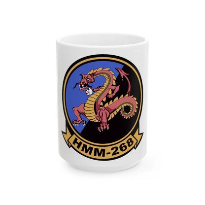 HMM 268 (USMC) White Coffee Mug-15oz-Go Mug Yourself