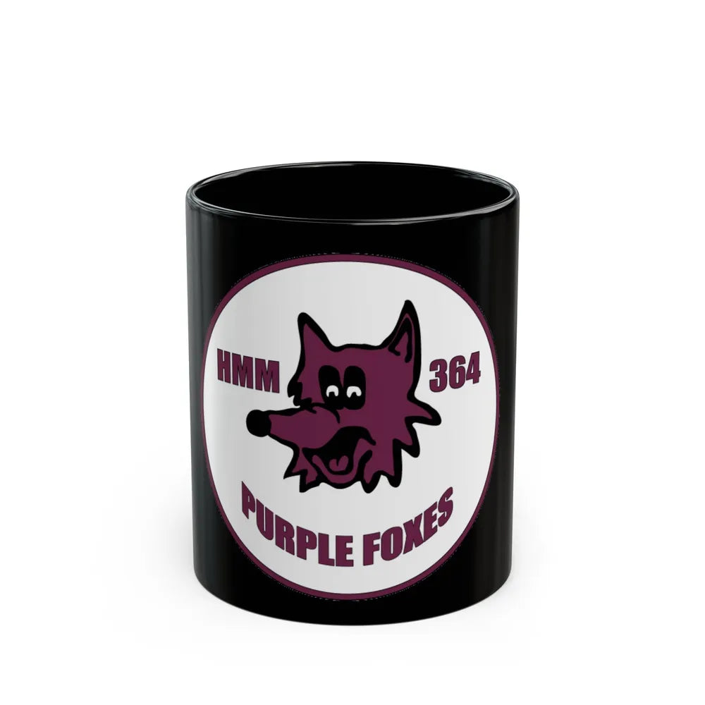 HMM 364 (USMC) Black Coffee Mug-11oz-Go Mug Yourself