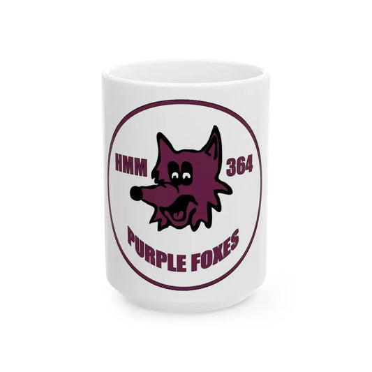 HMM 364 (USMC) White Coffee Mug 15oz - Go Mug Yourself
