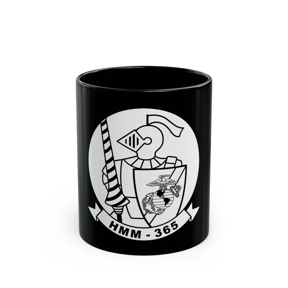 HMM 365 (USMC) Black Coffee Mug-11oz-Go Mug Yourself