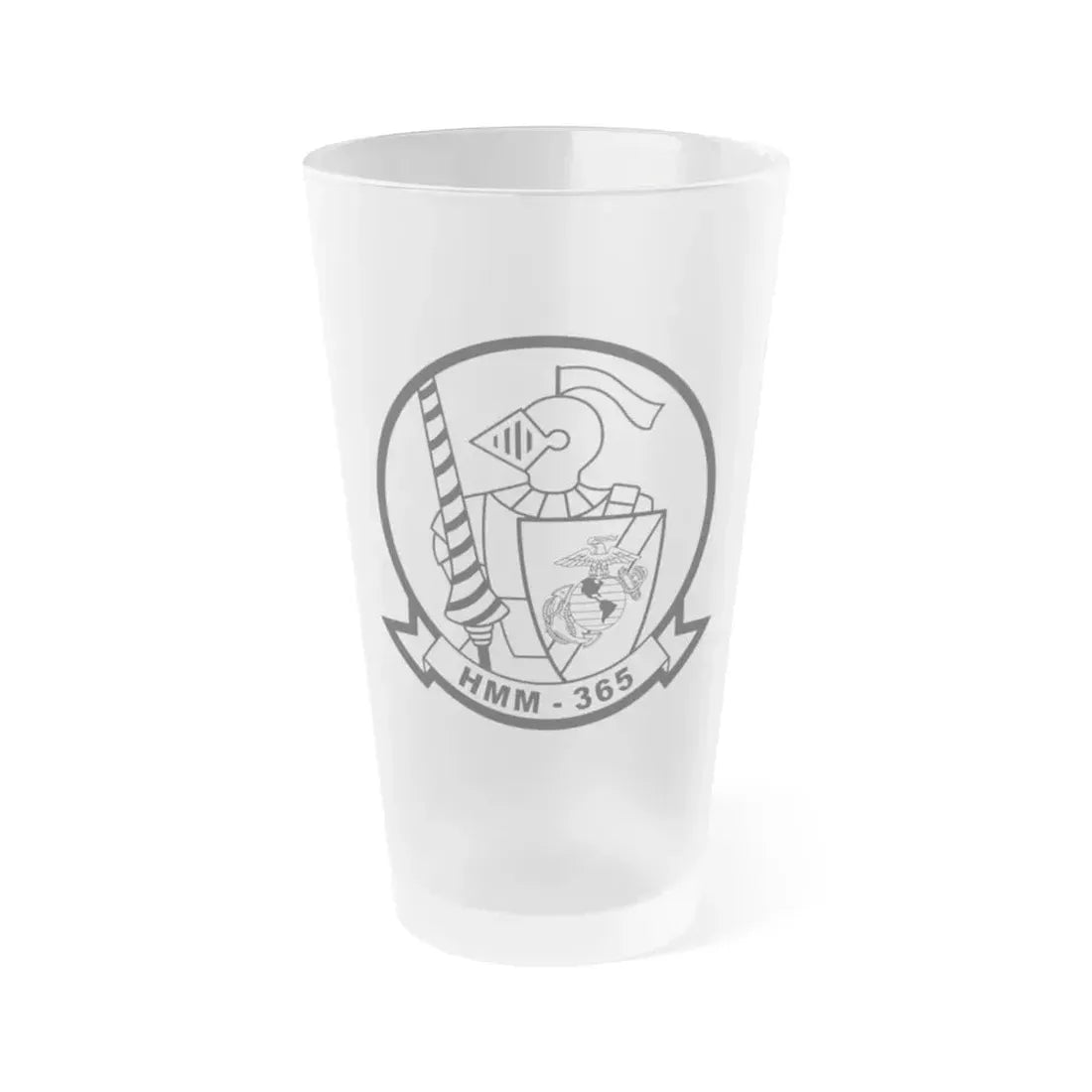 HMM 365 (USMC) Frosted Pint Glass 16oz Default Title - Go Mug Yourself