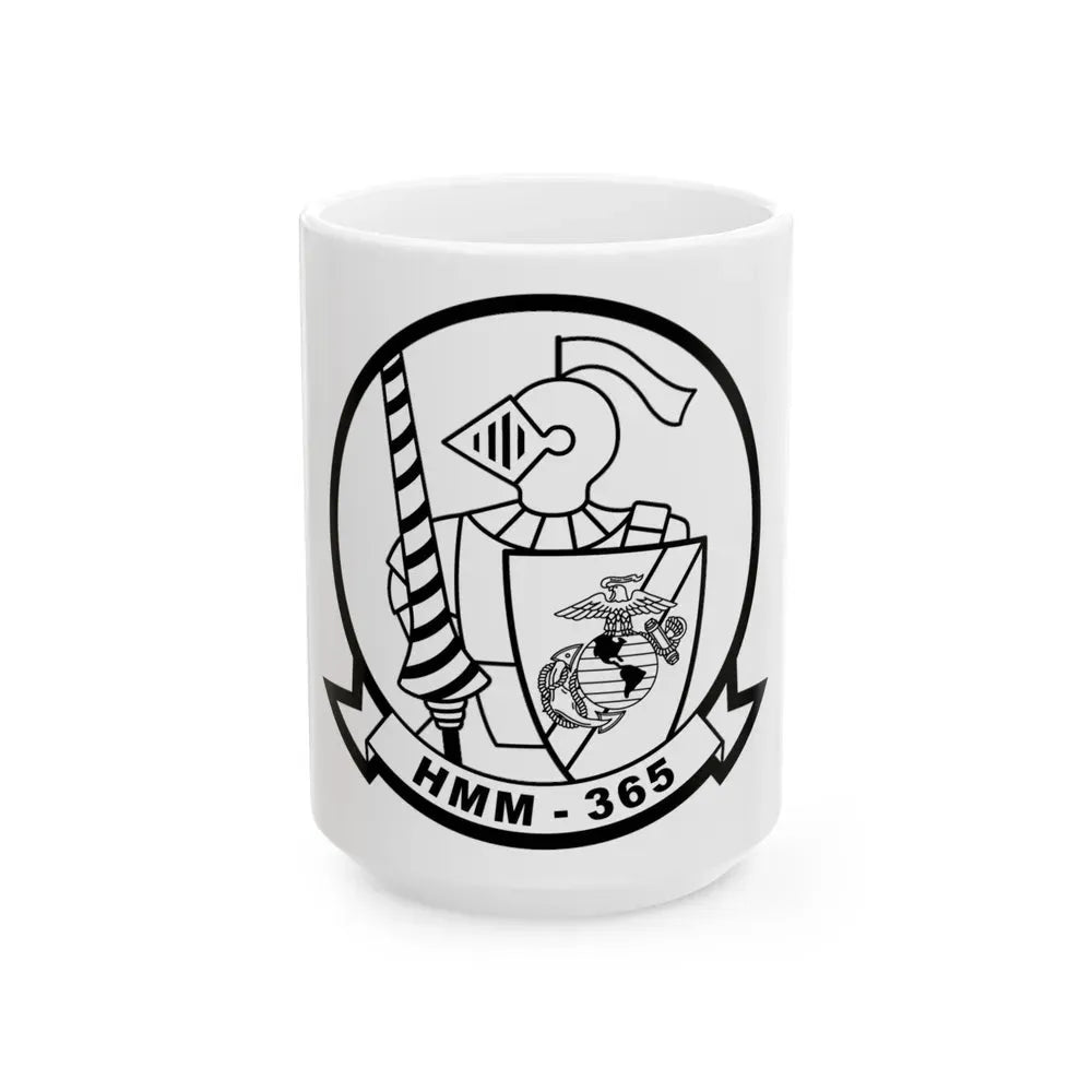 HMM 365 (USMC) White Coffee Mug 15oz - Go Mug Yourself
