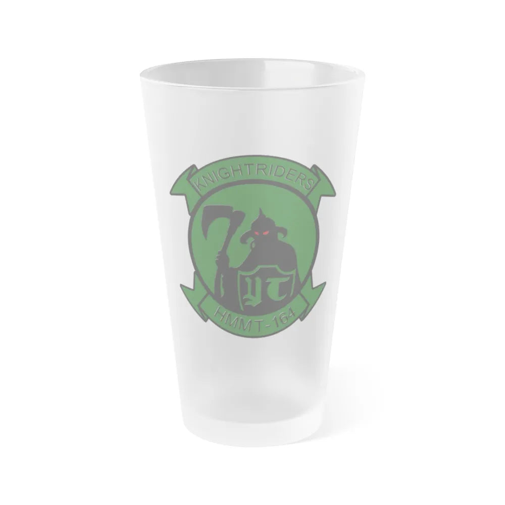 HMMT 164 (USMC) Frosted Pint Glass 16oz-Go Mug Yourself