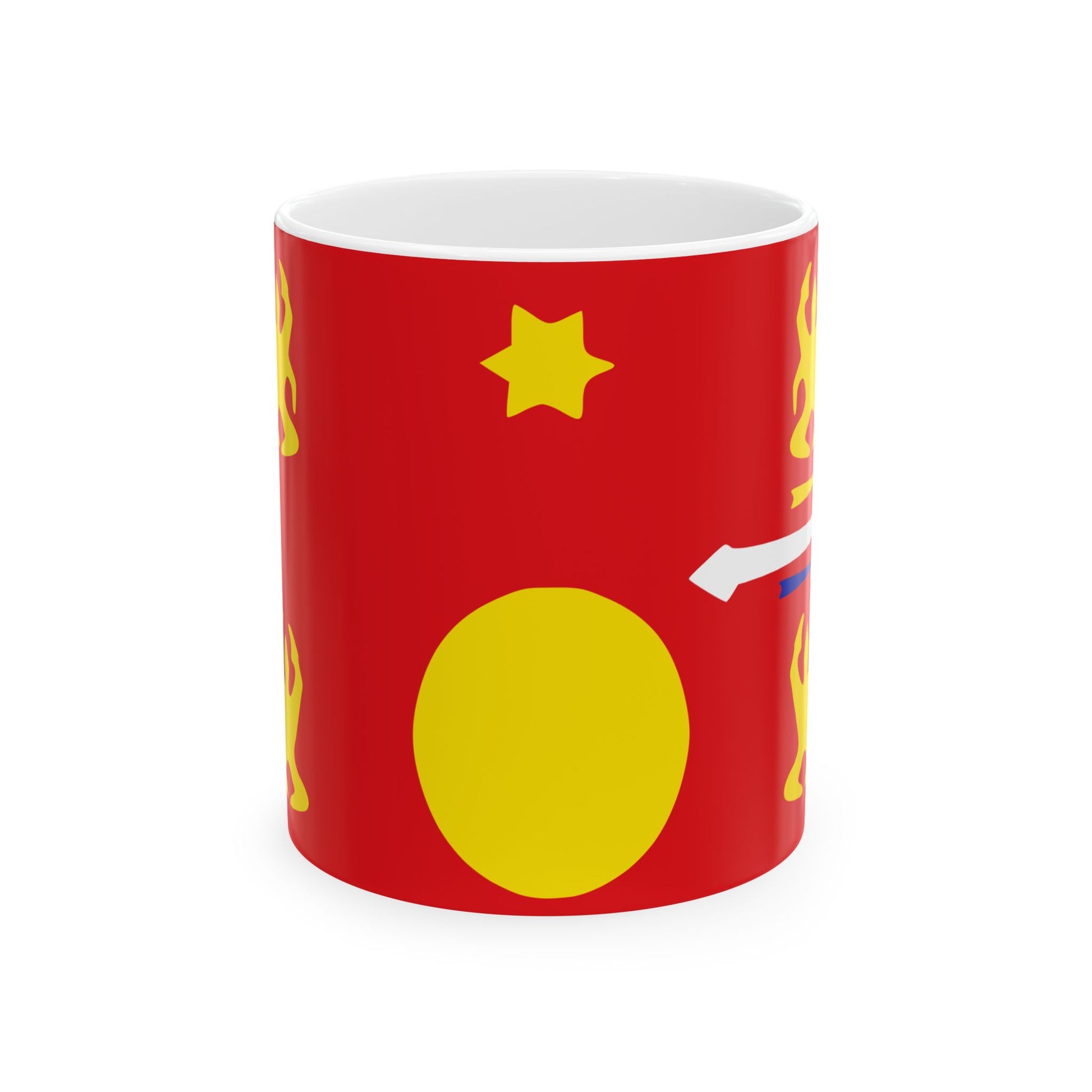 Hmong flag (China) White Coffee Mug-11oz-Go Mug Yourself