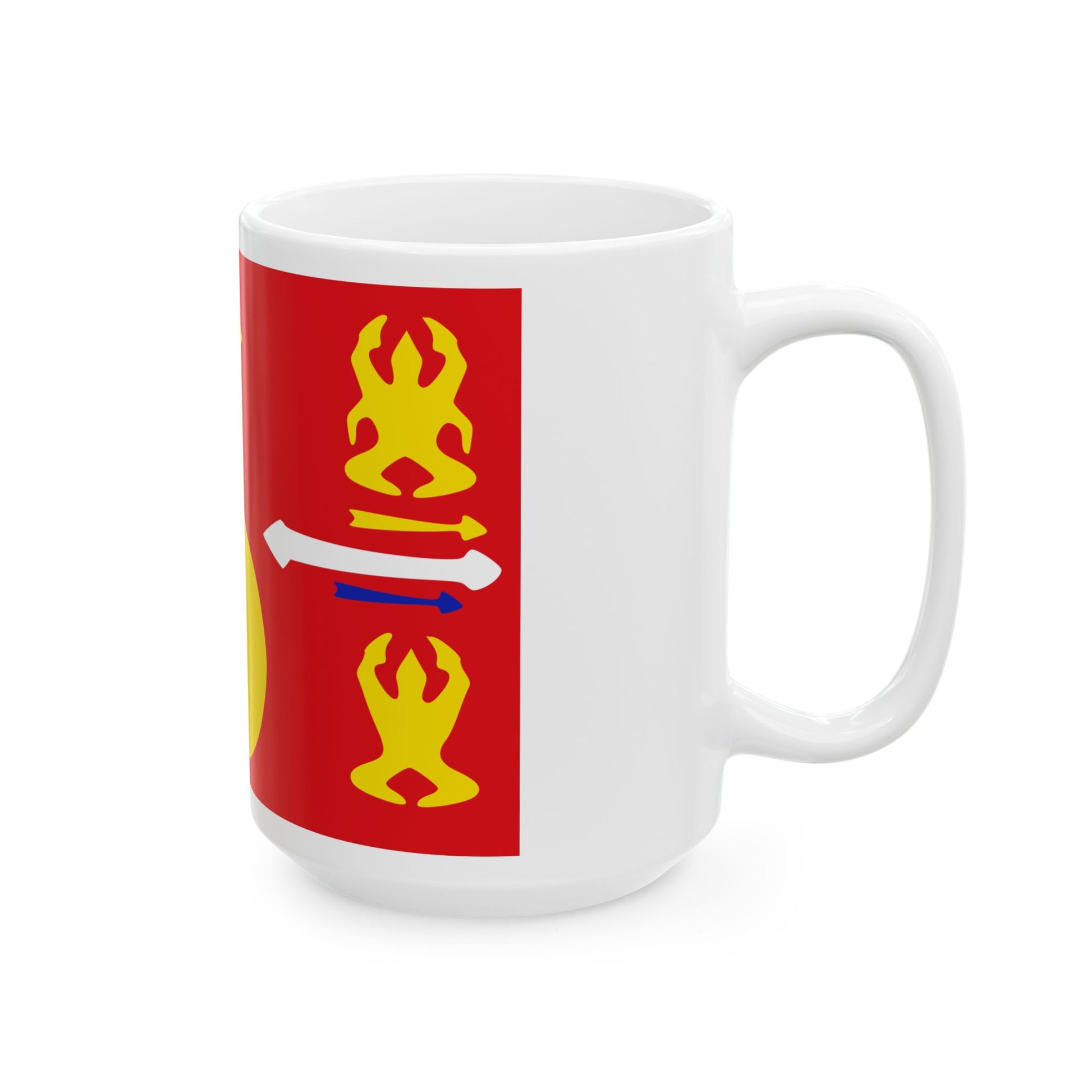 Hmong flag (China) White Coffee Mug-Go Mug Yourself