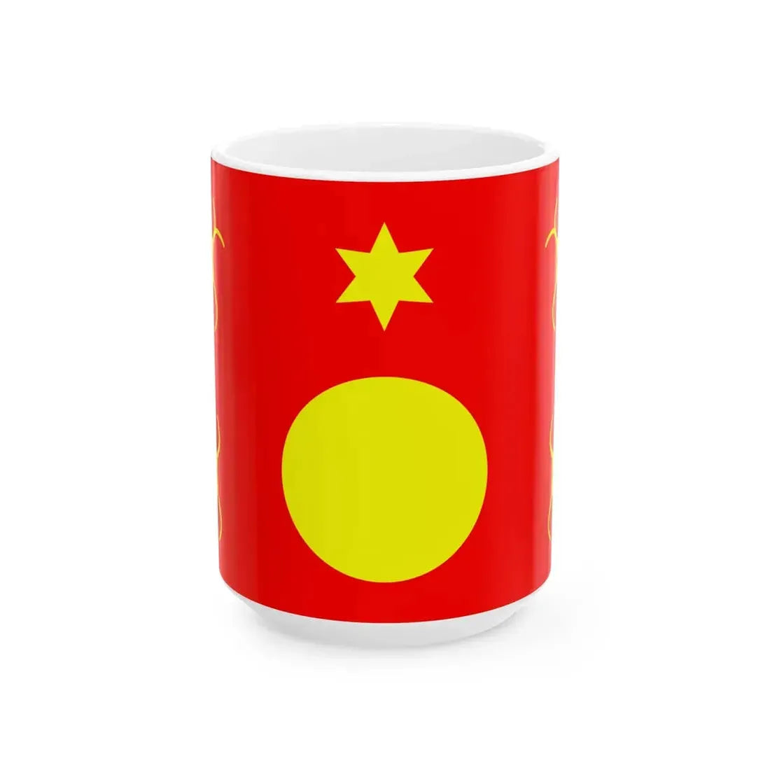 Hmong Flag UNPO (Laos) White Coffee Mug 15oz - Go Mug Yourself