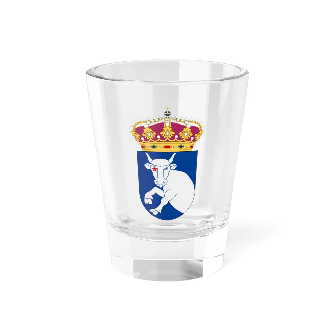 HMS Aldebaran vapen (Sweden) (Coat of Arms) Shot Glass 1.5oz 1.5oz - Go Mug Yourself